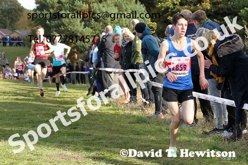 Boys under-15s 2021 National Cross Country Relays, Berry Hill Park, Mansfield. Photo: David T. Hewitson/Sports for All Pics
